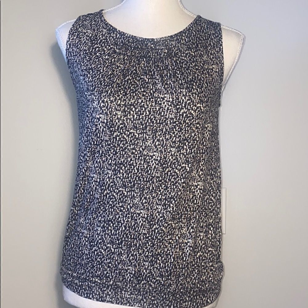 Loft Black, Grey & Light Pink Sleeveless Tank Top